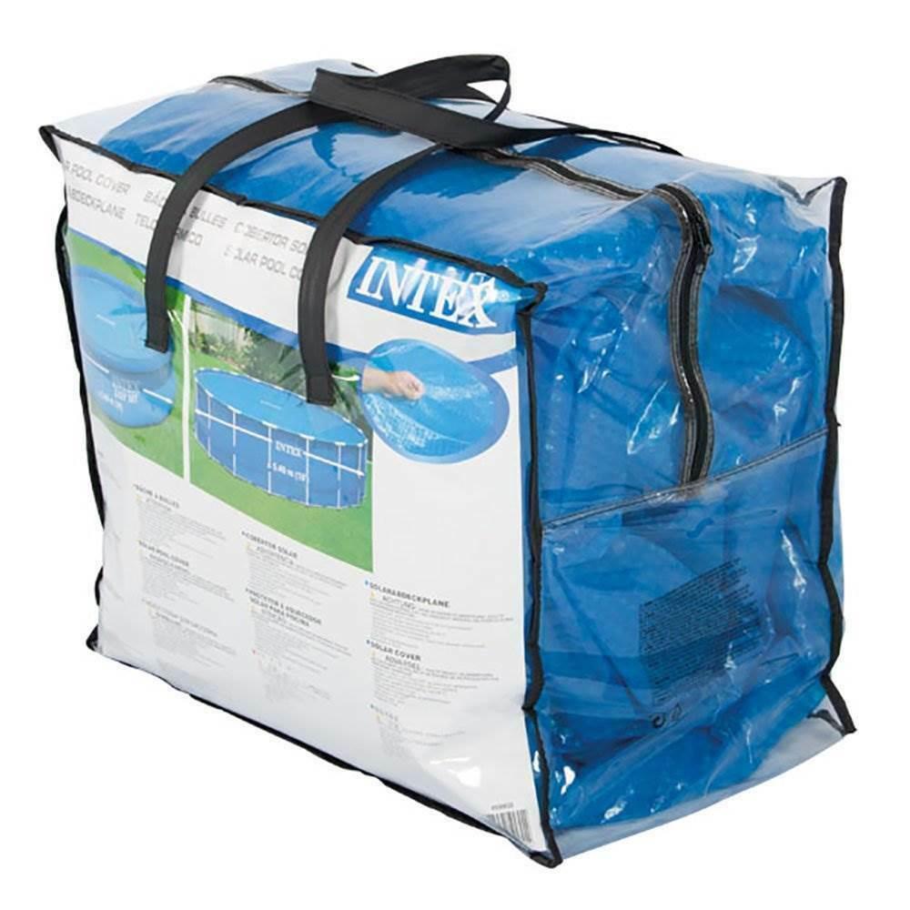 intex 9 x 18 foot rectangular solar frame set swimming pool cover (2 pack)