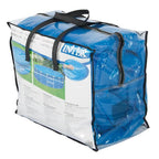intex 9 x 18 foot rectangular solar frame set swimming pool cover (2 pack)