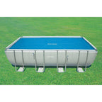 intex 9 x 18 foot rectangular solar frame set swimming pool cover (2 pack)