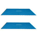 intex 9 x 18 foot rectangular solar frame set swimming pool cover (2 pack)