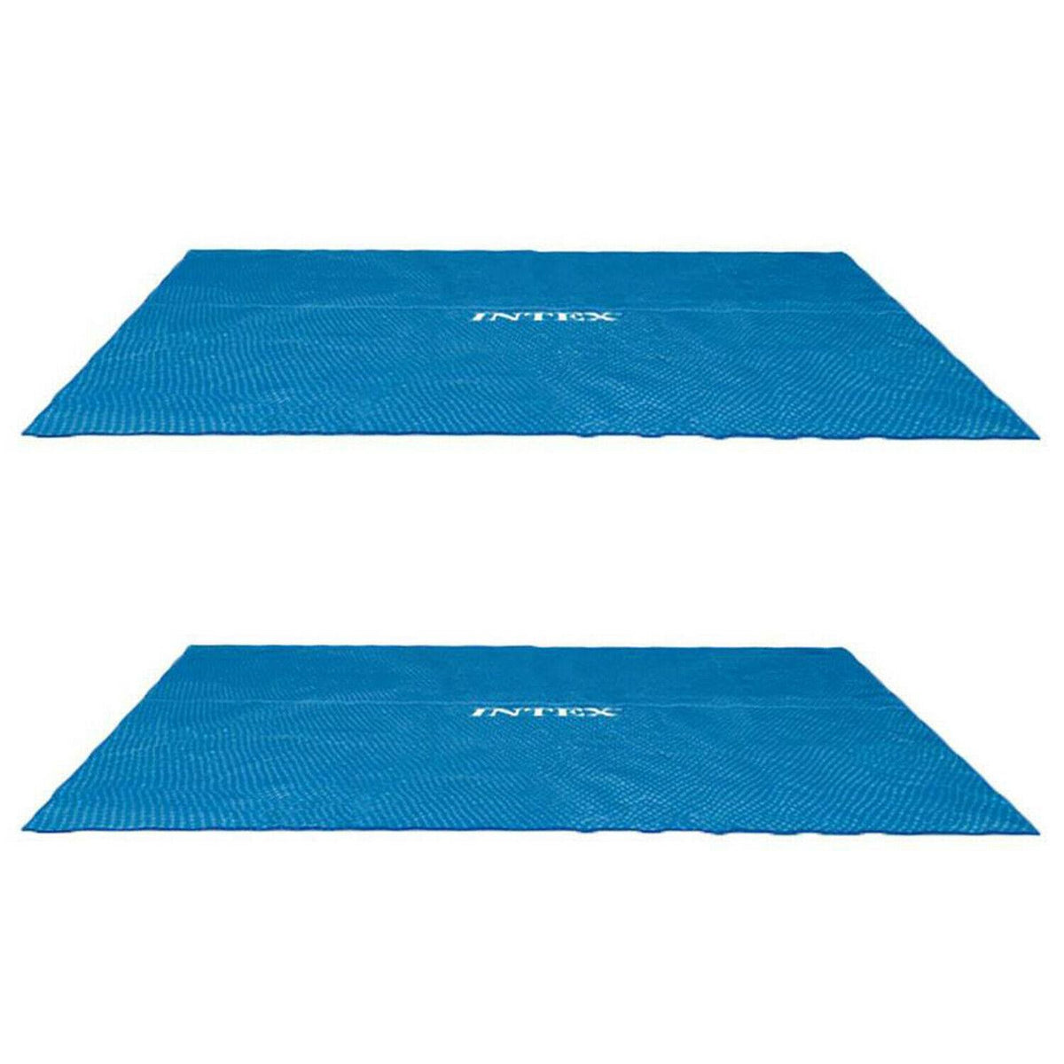 intex 9 x 18 foot rectangular solar frame set swimming pool cover (2 pack)