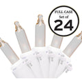 Designer Series 100-Light Clear With White Wire Mini Light Set (Set of 24)