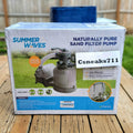 summer waves 1400 gph gallon hour sand filter pump above ground swimming pool