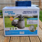 summer waves 1400 gph gallon hour sand filter pump above ground swimming pool