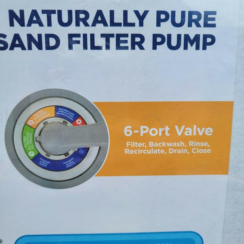 summer waves 1400 gph gallon hour sand filter pump above ground swimming pool