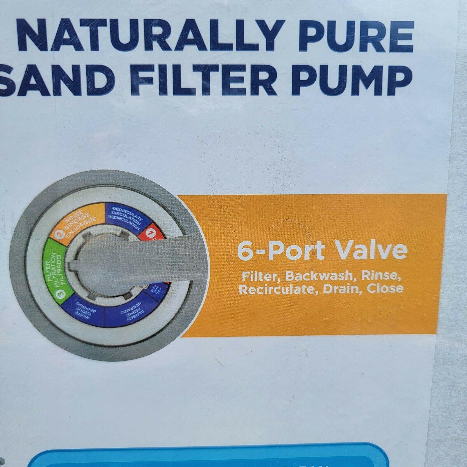 summer waves 1400 gph gallon hour sand filter pump above ground swimming pool
