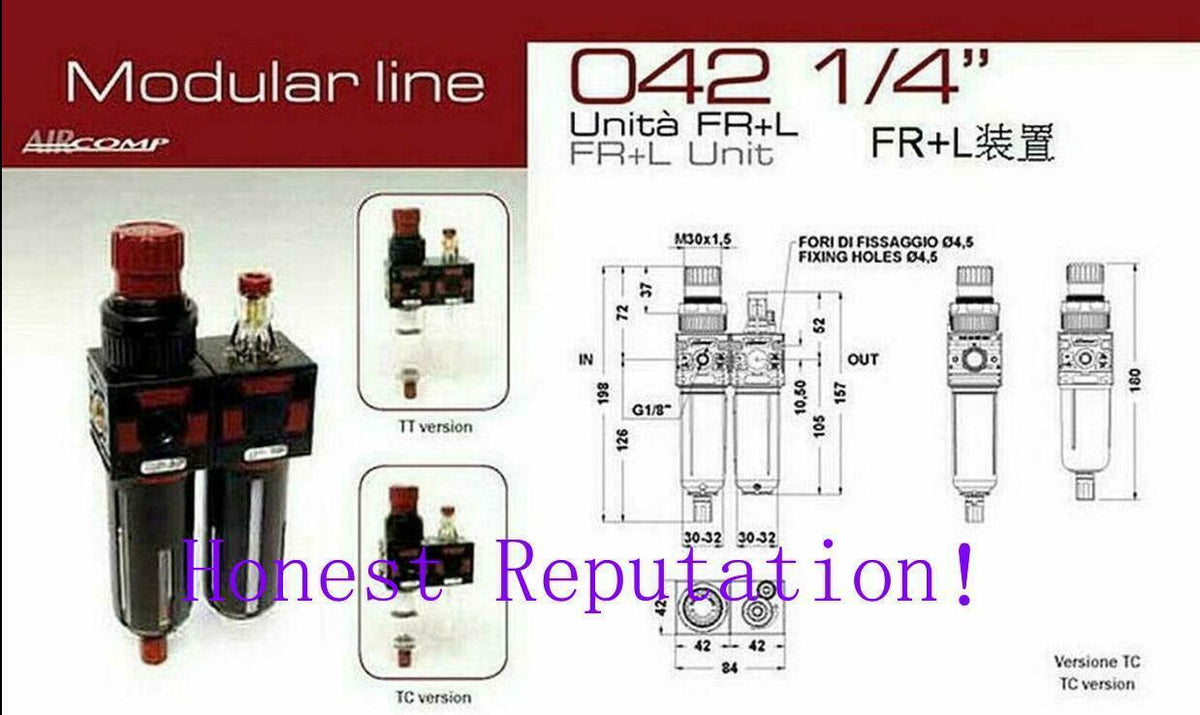 Tire Changer Machine Air Filter Oil Water Separator Regulator FRL042 2010R PESS