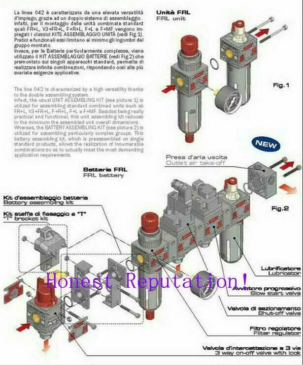 Tire Changer Machine Air Filter Oil Water Separator Regulator FRL042 2010R PESS