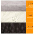 Laifug Orthopedic Memory Foam Extra LarDog Bed Pillow with Durable Water Proof Liner &amp; Removable Washable Cover &amp; Smart