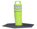 TrafFix 48" Delineator Cones (Lime Green) with 12lb Bases. Set of 8 Cones / 8 Bases.