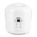 Housewares 8-Cup (Cooked) (4-Cup UNCOOKED) Digital Rice Cooker and Food Steamer (ARC-914D),White