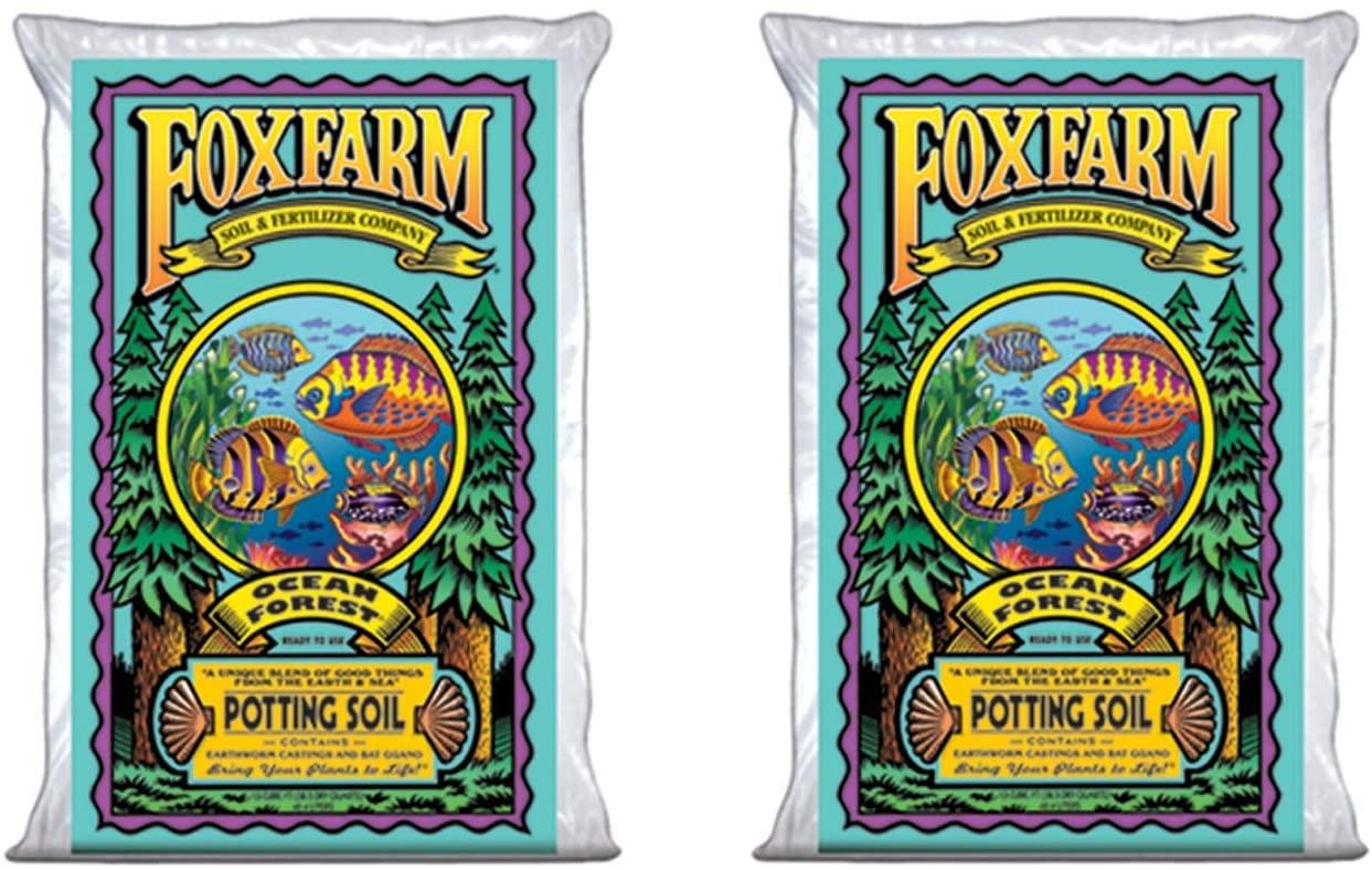 fox farm foxfarmocean2 foxfarm fx14000 1.5 ocean forest garden potting soil bags 6.3-6.8 ph | total 3 cubic ft, brown