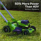 60V 21” Dual-Blade Self-Propelled Lawn Mower with (2) 5.0 Ah Batteries &amp; Rapid Charger
