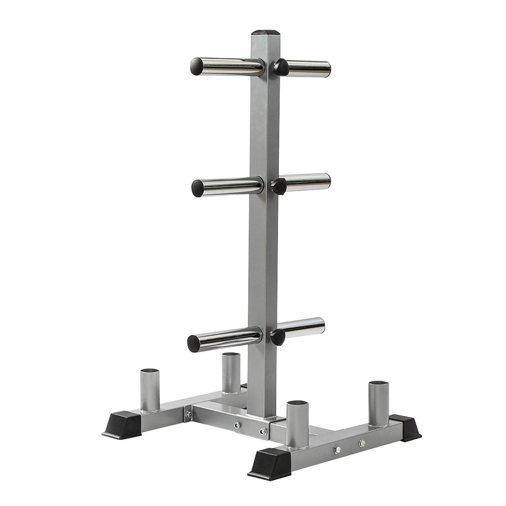 Olympic Weight Rack with Bar Holder for 2 Inch Barbell/Bumper Plates Heavy Duty Stand Black w/ 4 Bar Holder, Holds Up to 440 lbs
