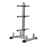 Olympic Weight Rack with Bar Holder for 2 Inch Barbell/Bumper Plates Heavy Duty Stand Black w/ 4 Bar Holder, Holds Up to 440 lbs