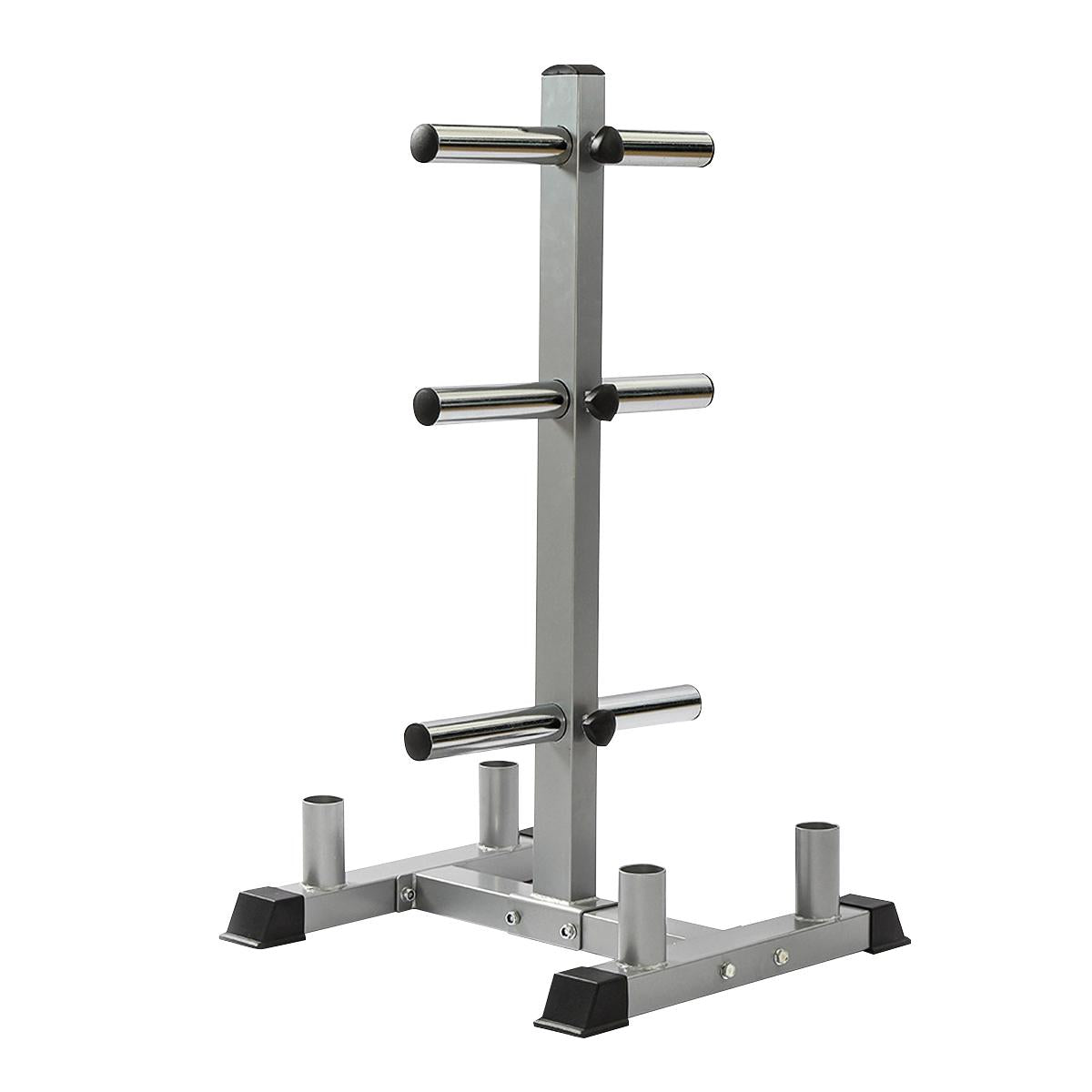 Olympic Weight Rack with Bar Holder for 2 Inch Barbell/Bumper Plates Heavy Duty Stand Black w/ 4 Bar Holder, Holds Up to 440 lbs
