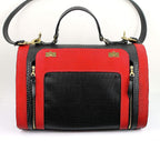 Becky Winston Red Leather Pet Carrier