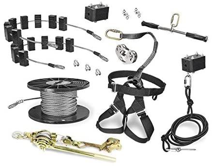 150' Rogue PRO Zip Line Kit, Complete Package, Tensioning Kit, 1 Year Warranty