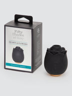 Fifty Shades of Grey Black Rose Silicone Clitoral Suction Stimulator , Black