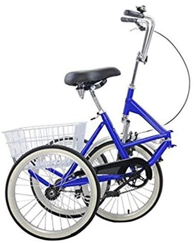 Areyourshop Adult Folding Tricycle Bike Bicycle Portable Tricycle 20" Wheels