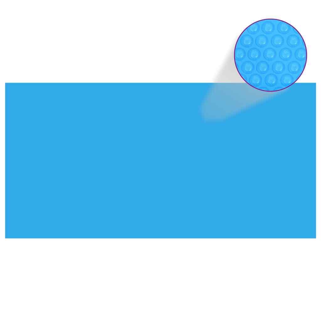 vidaxl rectangular pool cover 472.4"x236.2" pe blue
