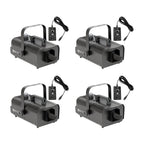 American DJ Snow Machine 600W High Output Area Effect with Wired Remote (4 Pack)