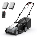 40V (2×20V) Push Mower, Electric Lawn Mower Cordless 16″, Brushless Motor, 6-Height Adjust, 50L Grass Collector, 2×5.0Ah Batteries &amp; Charger