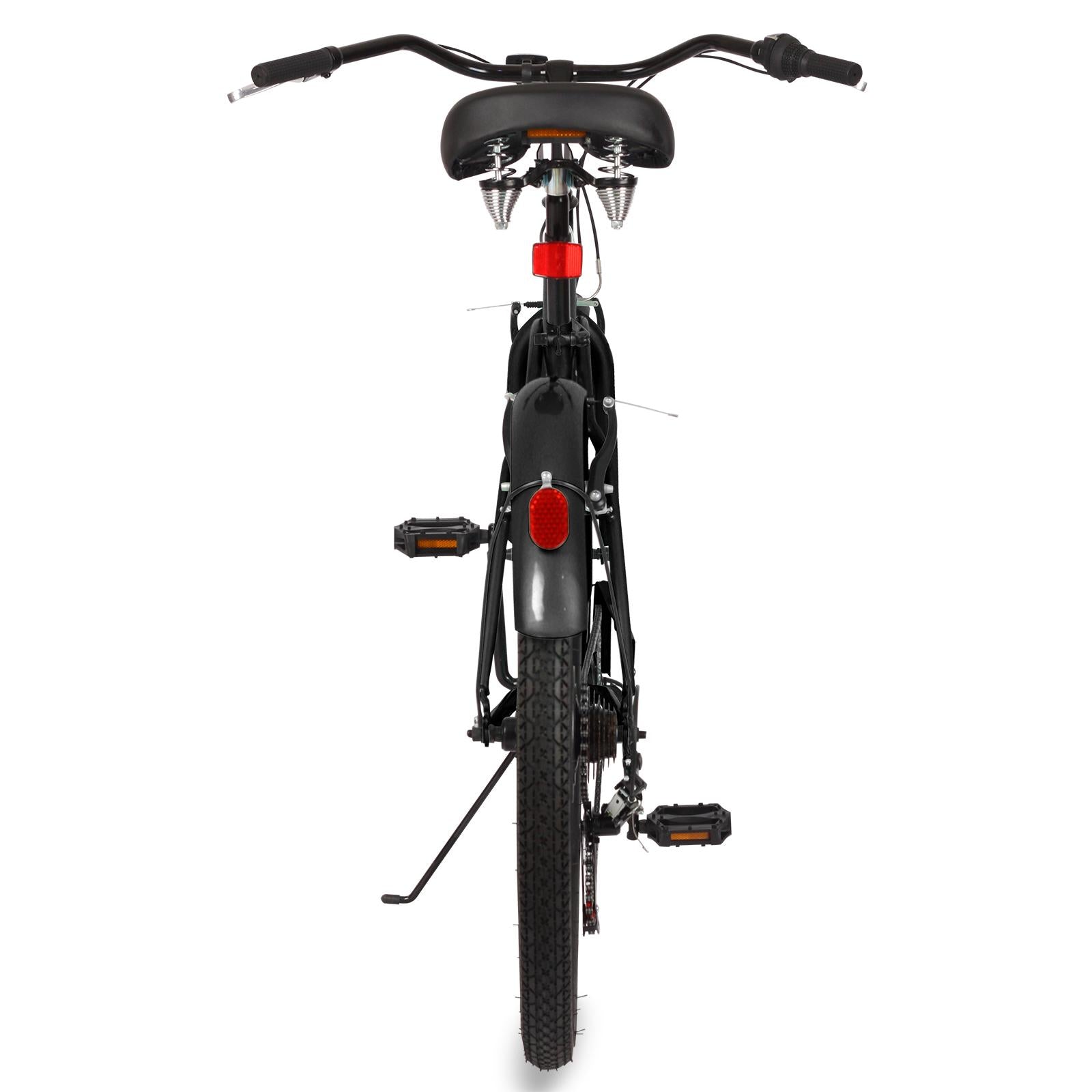 26" Adult Beach Cruiser Bikes, 7 Speed Men's Comfort Cruiser Bicycles,  Shifter
