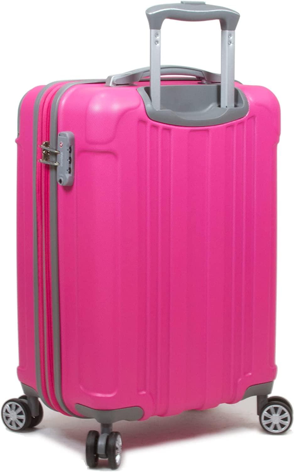 Kingsley Generation 3-Piece Hardside Spinner Luggage Set, Pink