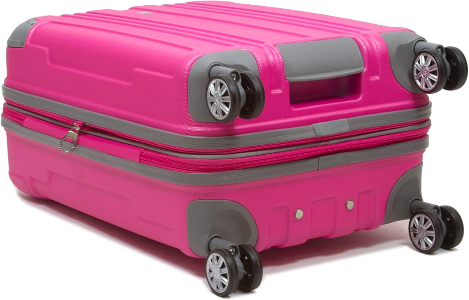 Kingsley Generation 3-Piece Hardside Spinner Luggage Set, Pink