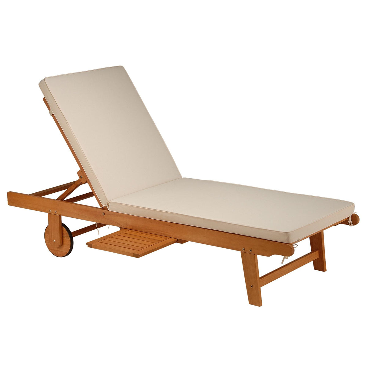 Ergode Eucalyptus Grandis Wood Reclining Sun Lounger, Beige