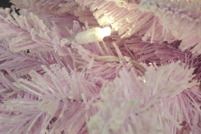 Vickerman 48" Prelit LED Flocked Cupcake Pink Artificial Christmas Wreath - Clear Lights