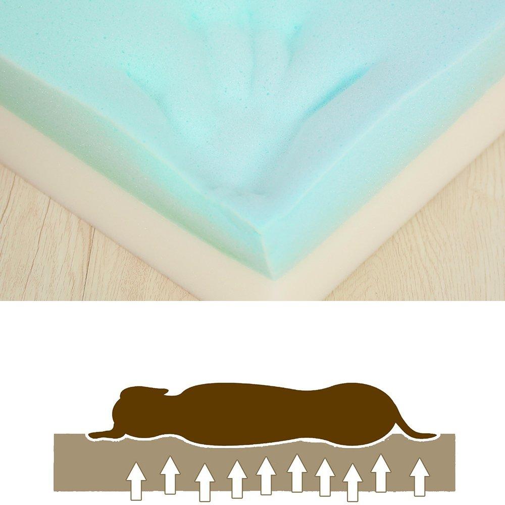 Laifug Orthopedic Memory Foam LarSofa Pet/Dog Bed (43"x36"x7") with Durable Water Proof Liner and Removable Washable Cover