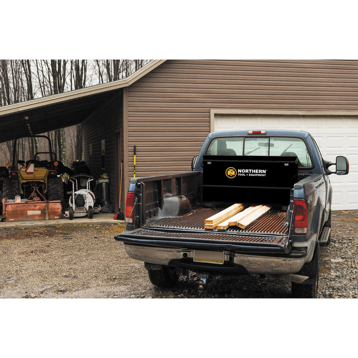 Northern Tool + Equipment 48in. Jobsite Box, Black, 48in.W x 24in.D x 28in.H, Model# 2048-NTE