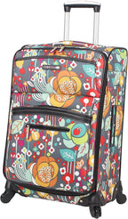 Luggage 3 Piece Softside Spinner Suitcase Set Collection (Bliss)