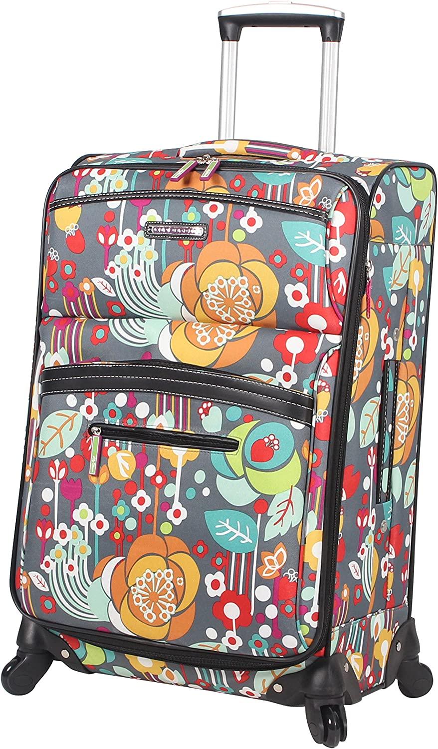 Luggage 3 Piece Softside Spinner Suitcase Set Collection (Bliss)