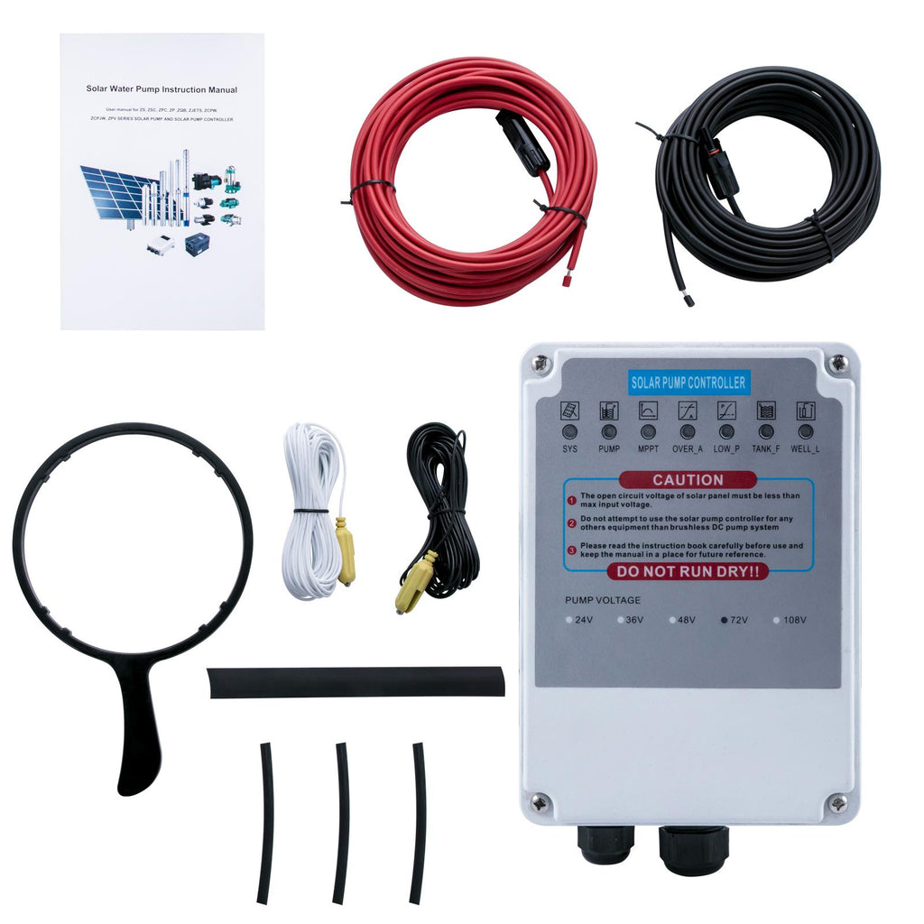 vevor pool pump in ground 72vdc swimming pool pump 92gpm solar water pump with mppt controller in ground swimming pool pump with strainer basket brushless motor suitable for salt water water park