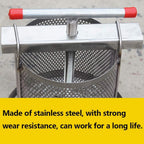 honey presser beeswax extractor beekeeping machine stainless steel household manual honey press extractor beekeeping tool for wine honey and juice making (201 stainless steel)