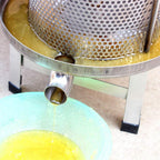 honey presser beeswax extractor beekeeping machine stainless steel household manual honey press extractor beekeeping tool for wine honey and juice making (201 stainless steel)