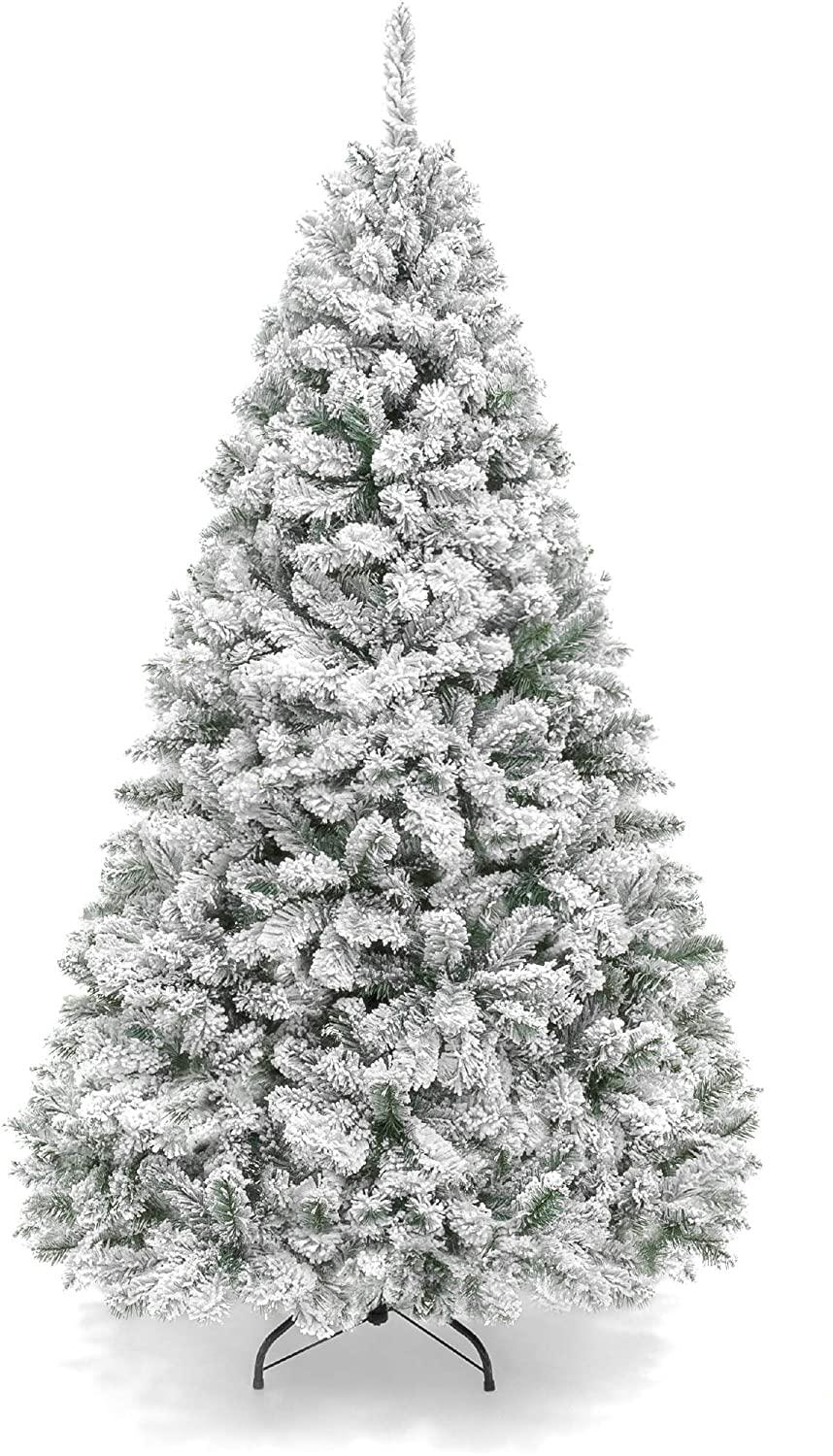 7.5ft Premium Snow Flocked Artificial Holiday Christmas Pin