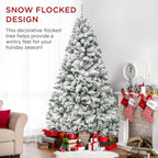 7.5ft Premium Snow Flocked Artificial Holiday Christmas Pin