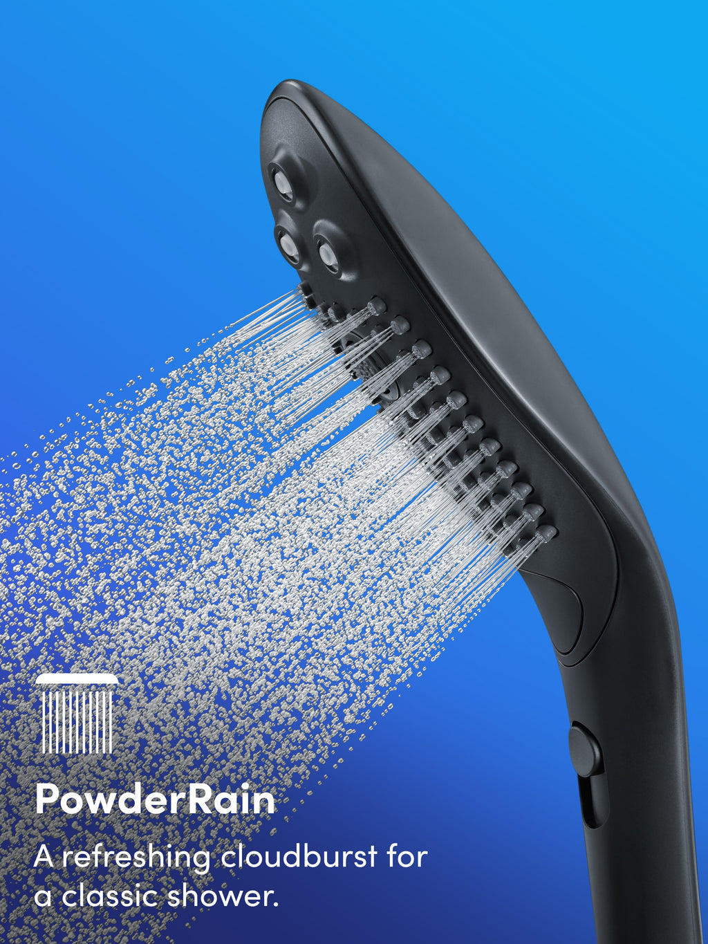 Womanizer X hansgrohe Wave Clitoral Stimulation Shower Head, Black | Black