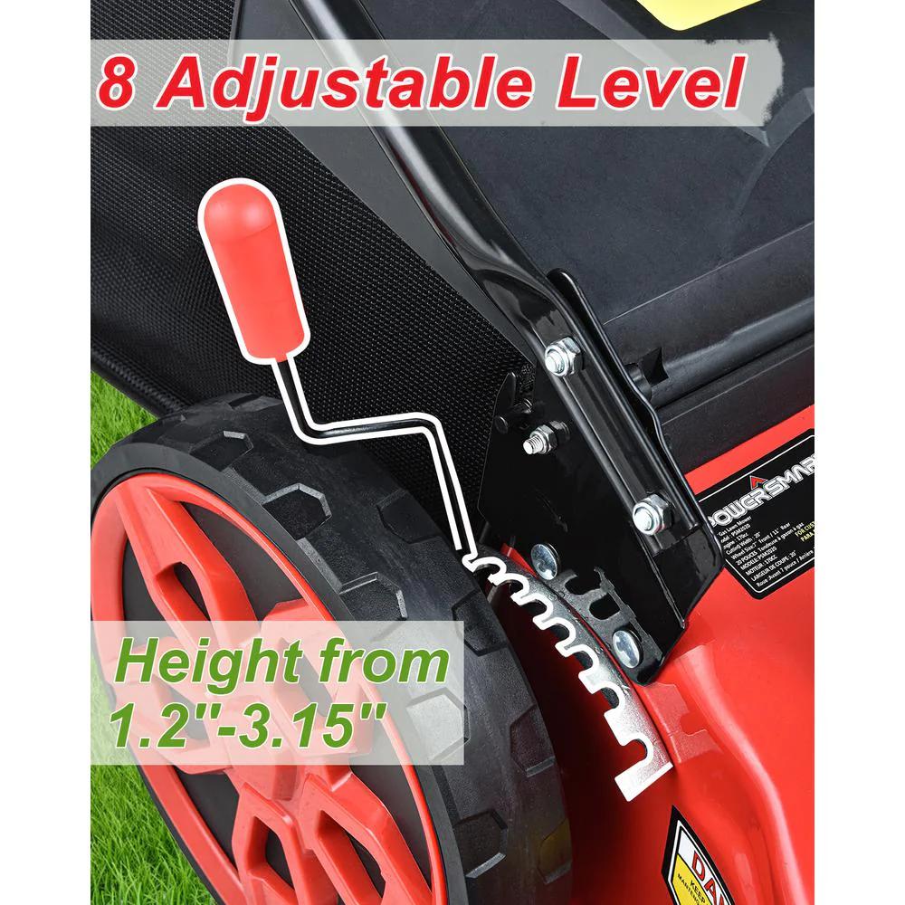 PowerSmart Walk Behind Self Propelled Lawn Mower 20 in. Rear-wheel Drive