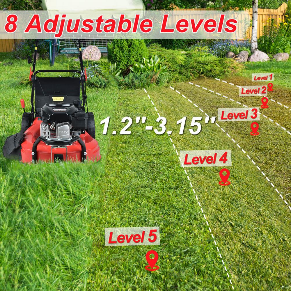 PowerSmart Walk Behind Self Propelled Lawn Mower 20 in. Rear-wheel Drive