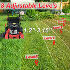 PowerSmart Walk Behind Self Propelled Lawn Mower 20 in. Rear-wheel Drive