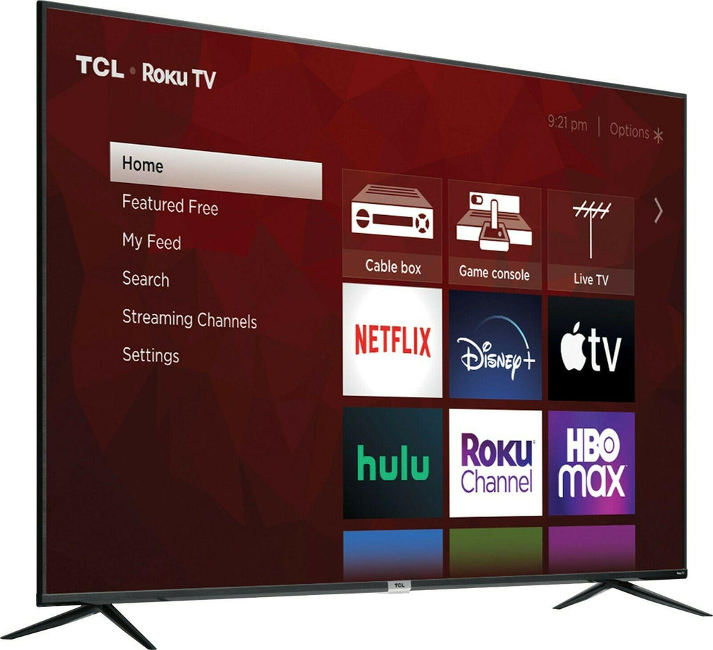 brand new tcl - 75” class 4 series 4k uhd smart roku tv
