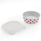 Kenna Red Storage Bowl with Lid