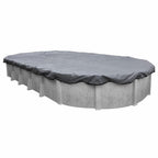 15' x 30' oval above ground swimming pool winter cover 20 year - dove gray