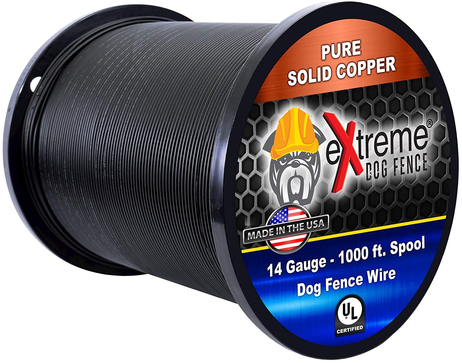 Extreme Dog Fence 1000ft Spool 14AWG Jacket (Solid Wire) Wire - Compatible with All Brands