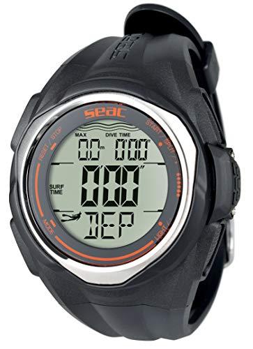 Seac Partner, wrist-mount freediving computer, black, one size